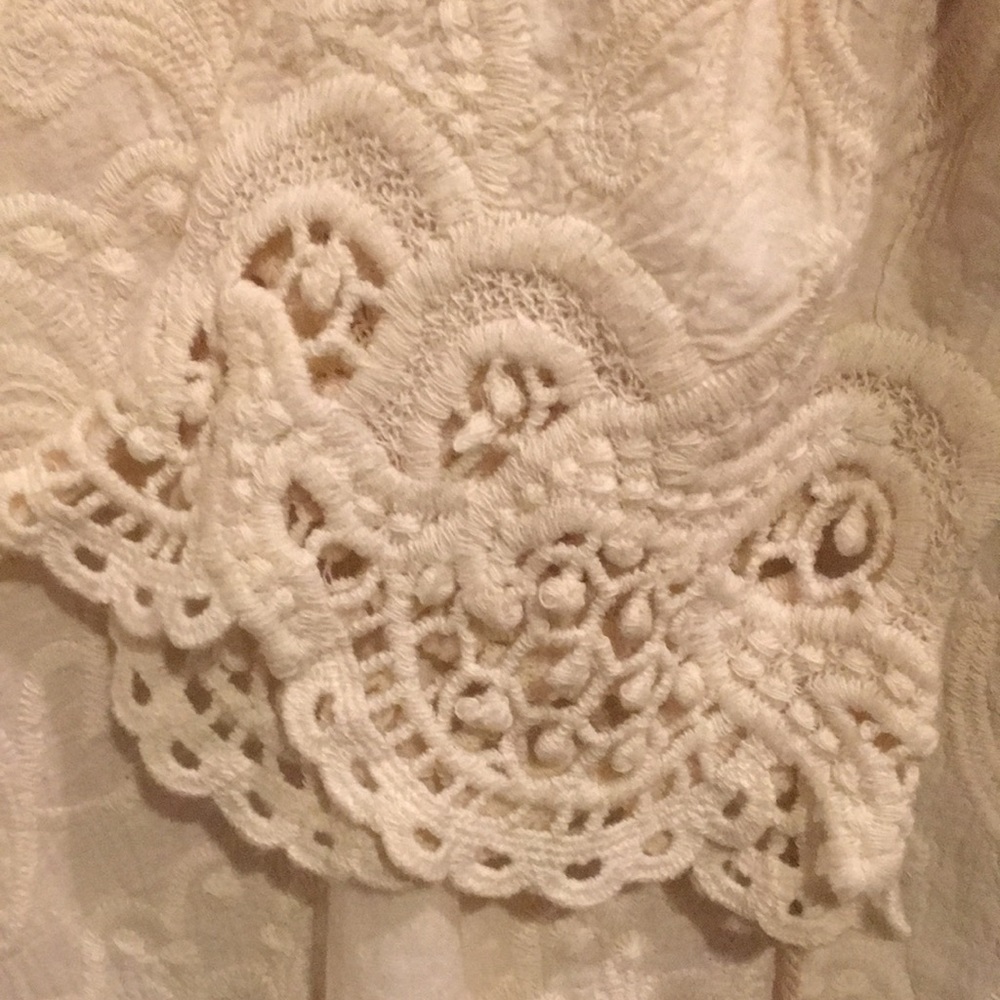 NWOT Gorgeous ODDY Crochet Lace Top M/L Never Worn